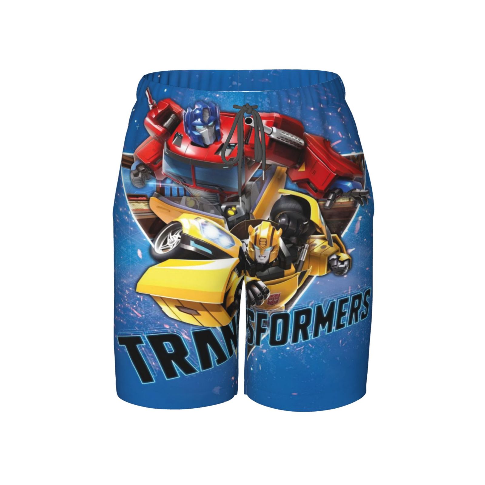 Transformers Boys Swim Trunks with Mesh Liner Bathing Suits Quick Dry Beach Boards Shorts Kids Youth Teen
